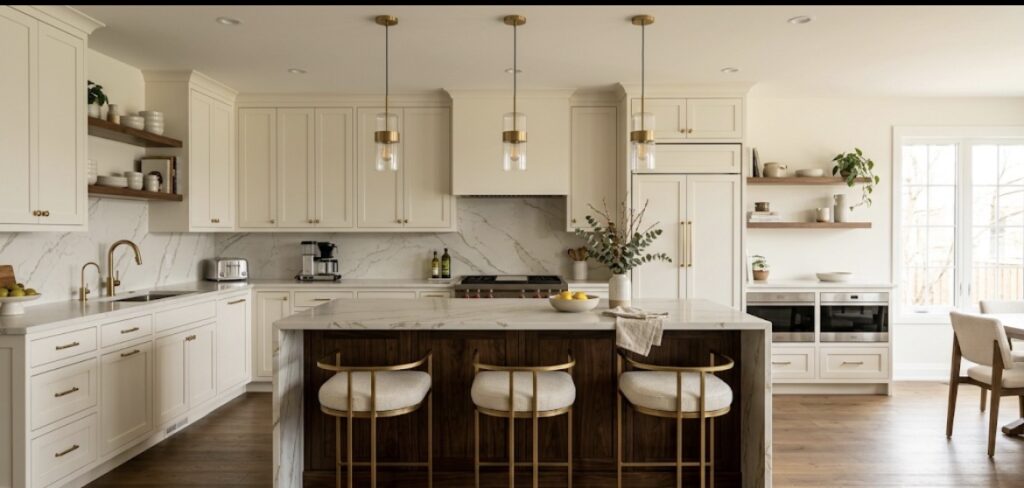 13 Cream and Walnut Kitchen Decor Ideas That Make Family Meals Feel Special screenshot