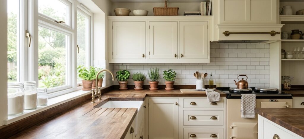 13 Cream and Walnut Kitchen Decor Ideas That Make Family Meals Feel Special screenshot