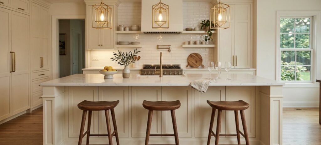 13 Cream and Walnut Kitchen Decor Ideas That Make Family Meals Feel Special screenshot