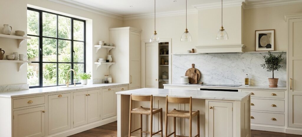 13 Cream and Walnut Kitchen Decor Ideas That Make Family Meals Feel Special screenshot