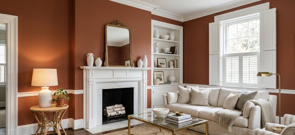 13 Terracotta Living Room Ideas screenshot