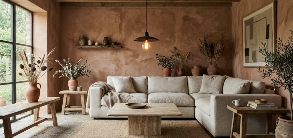 13 Terracotta Living Room Ideas screenshot