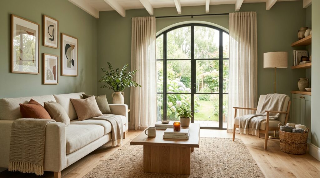living room with sage green 202605210911