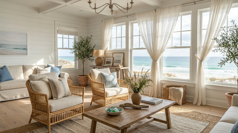 15 Stunning Coastal Rooms That Make You Crave the Beach image