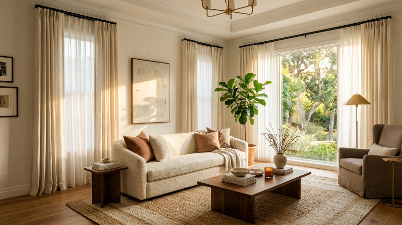 How to Style Curtains the Way Interior Designers Do image