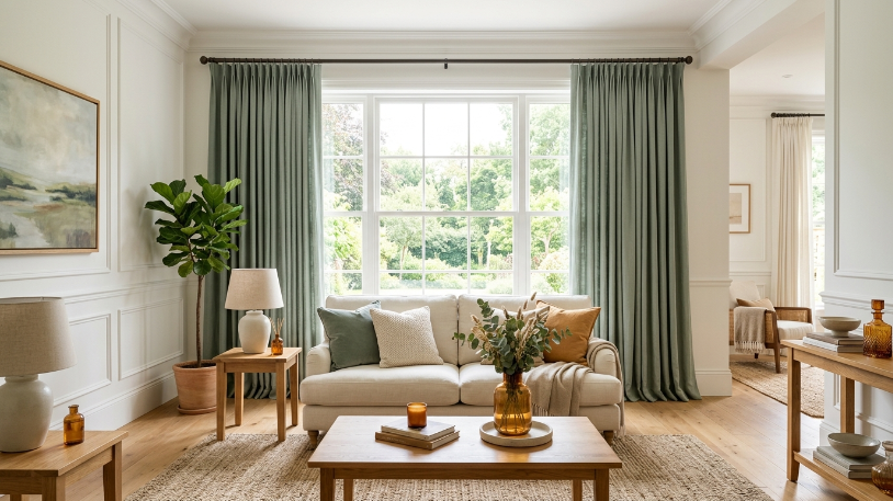 How to Style Curtains the Way Interior Designers Do image