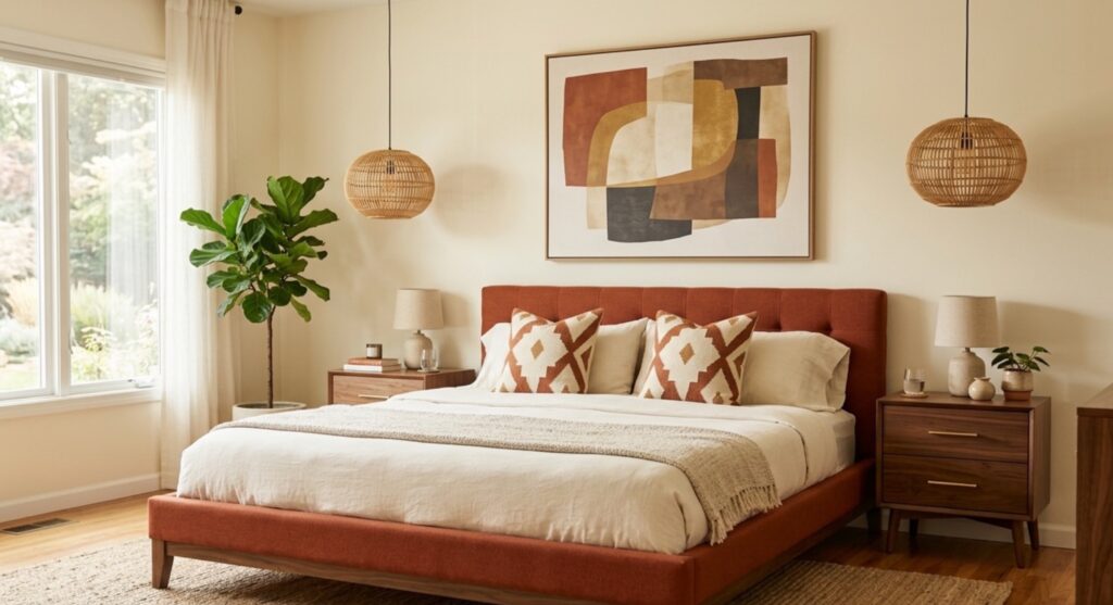 13 Mid-Century Modern Interior Ideas with Warm Tones photo output