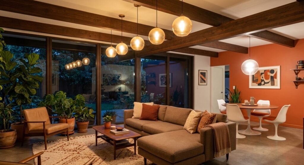 13 Mid-Century Modern Interior Ideas with Warm Tones photo output